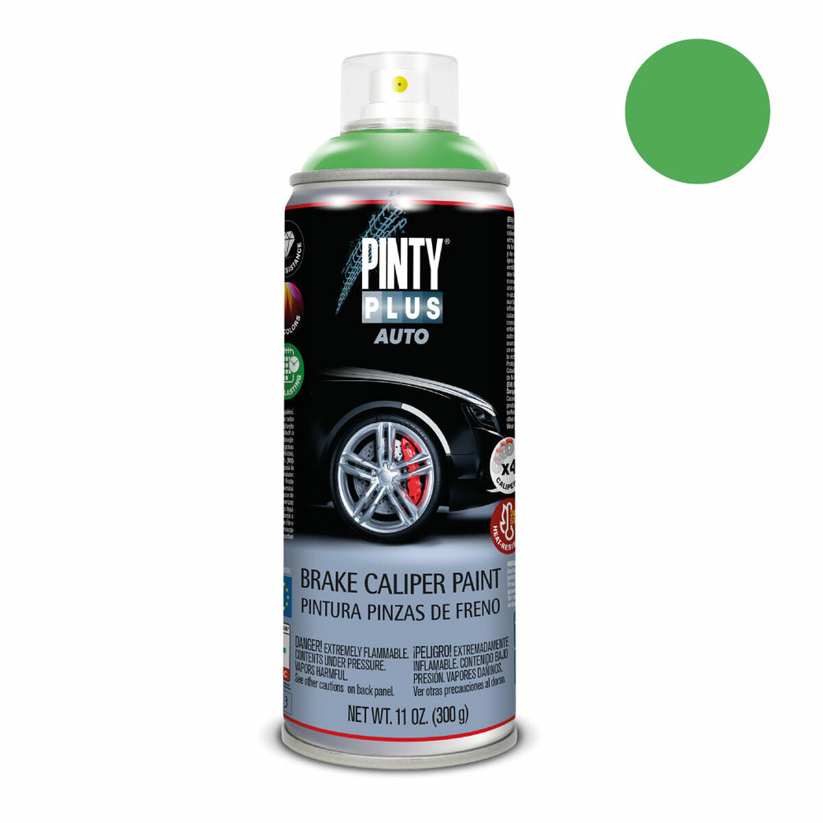 Vernice spray Pintyplus Auto PF136 400 ml Pinze dei Freni Verde