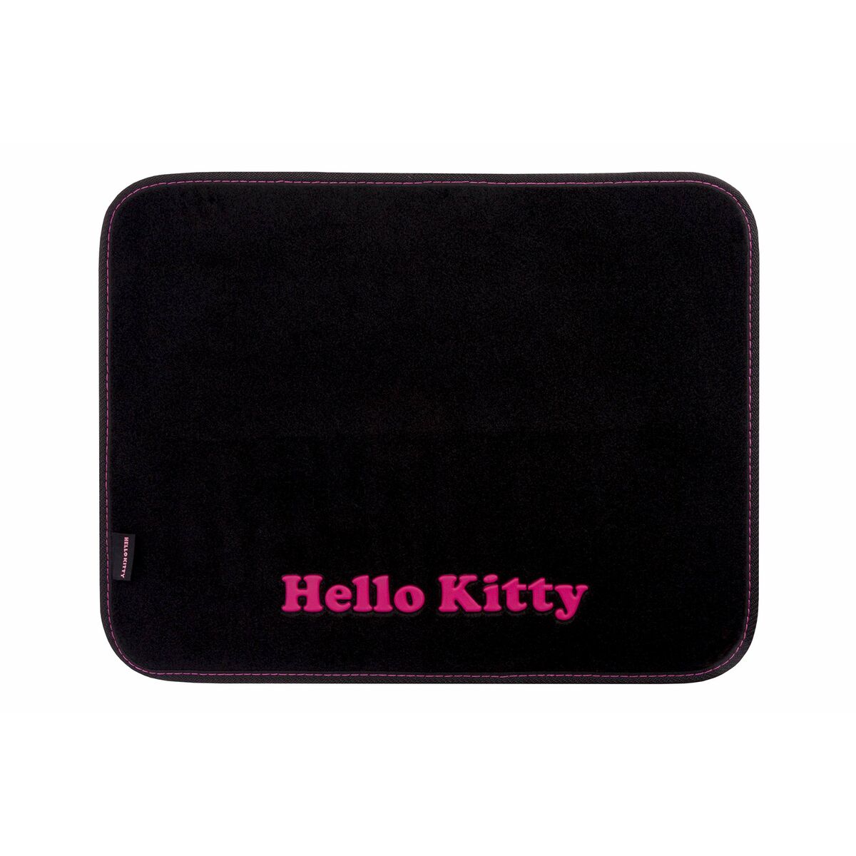 Set di Tappetini per Auto Hello Kitty Nero Rosa (4 pcs)