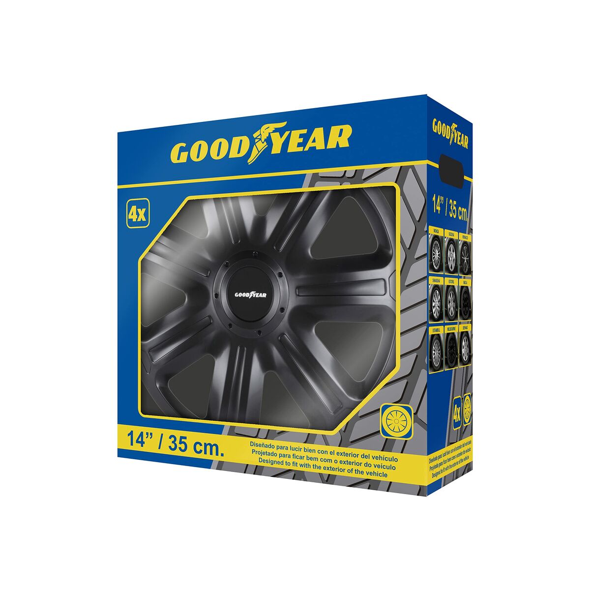 Copri Cerchioni Goodyear IMOLA Nero 14"