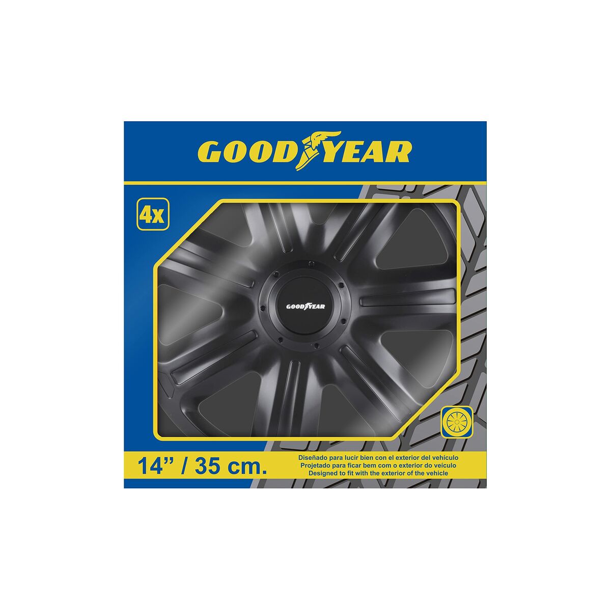 Copri Cerchioni Goodyear IMOLA Nero 14"