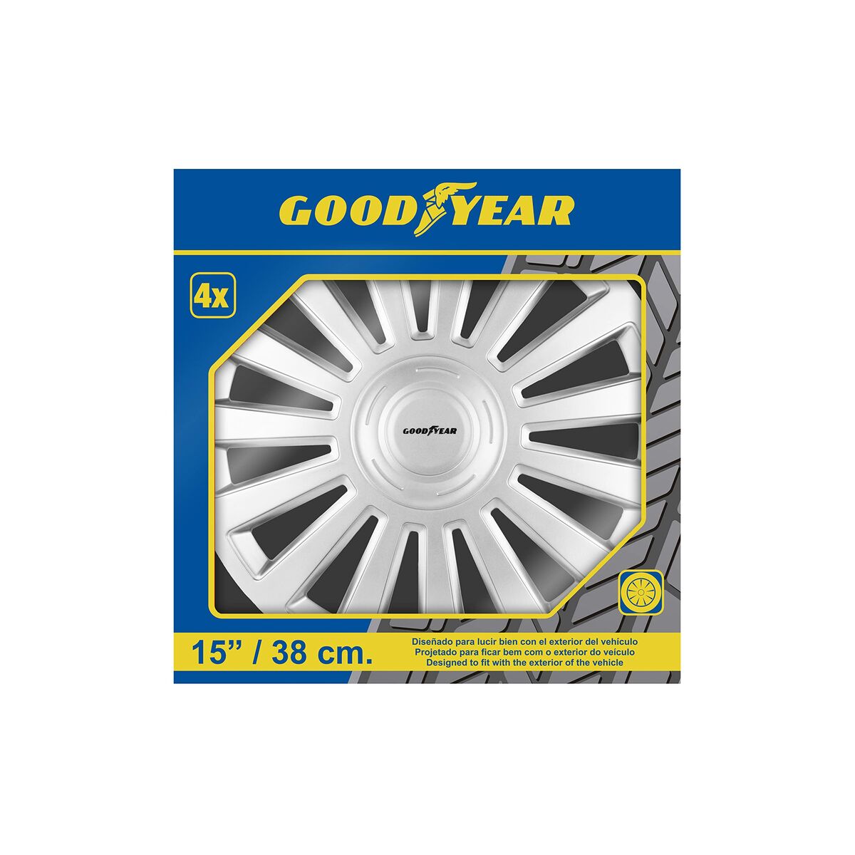 Copri Cerchioni Goodyear ESTAMBUL Argento 15"