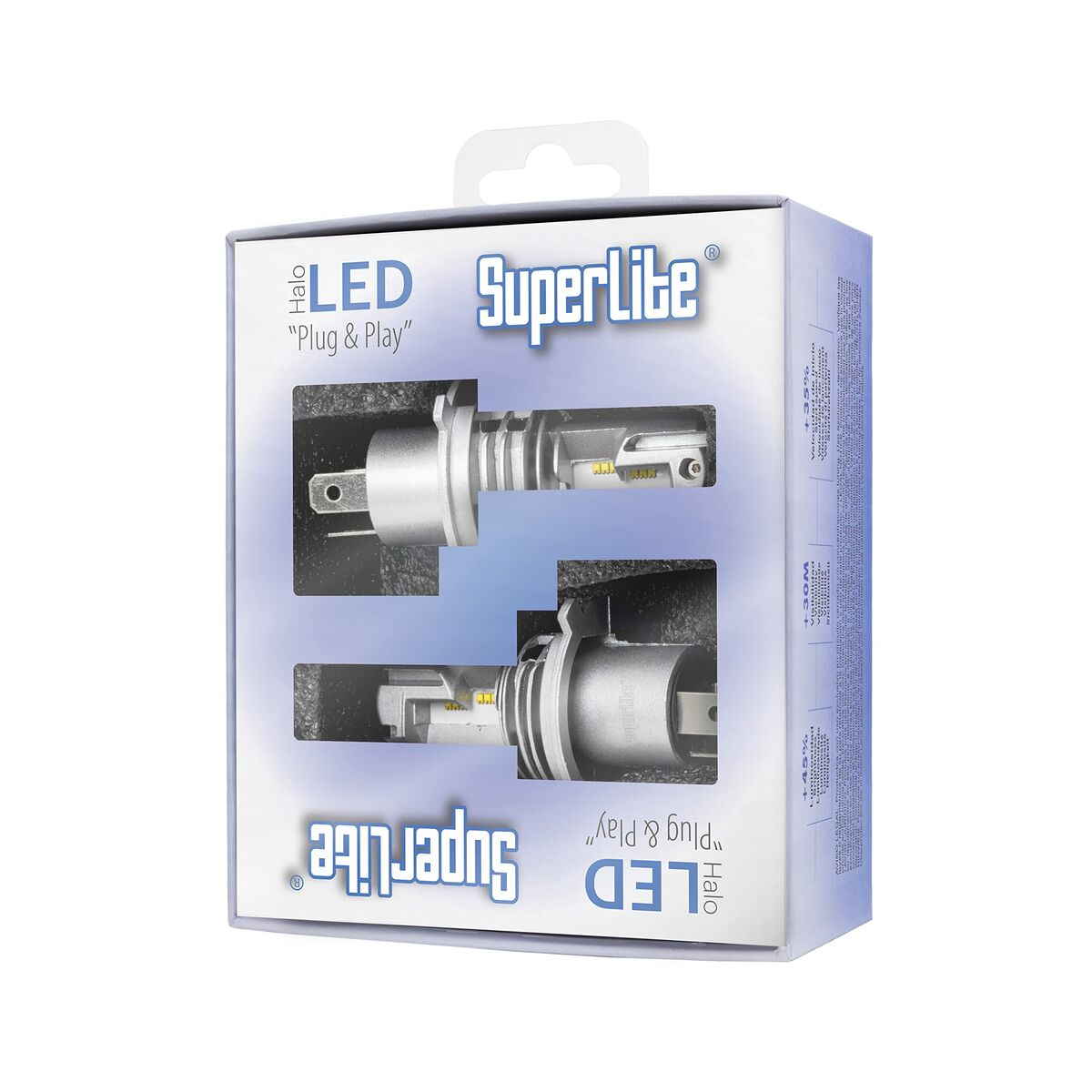 Kit di conversione Alogeno LED Superlite BOM12311 H4 28 W 6500 K LED (2 Unità)