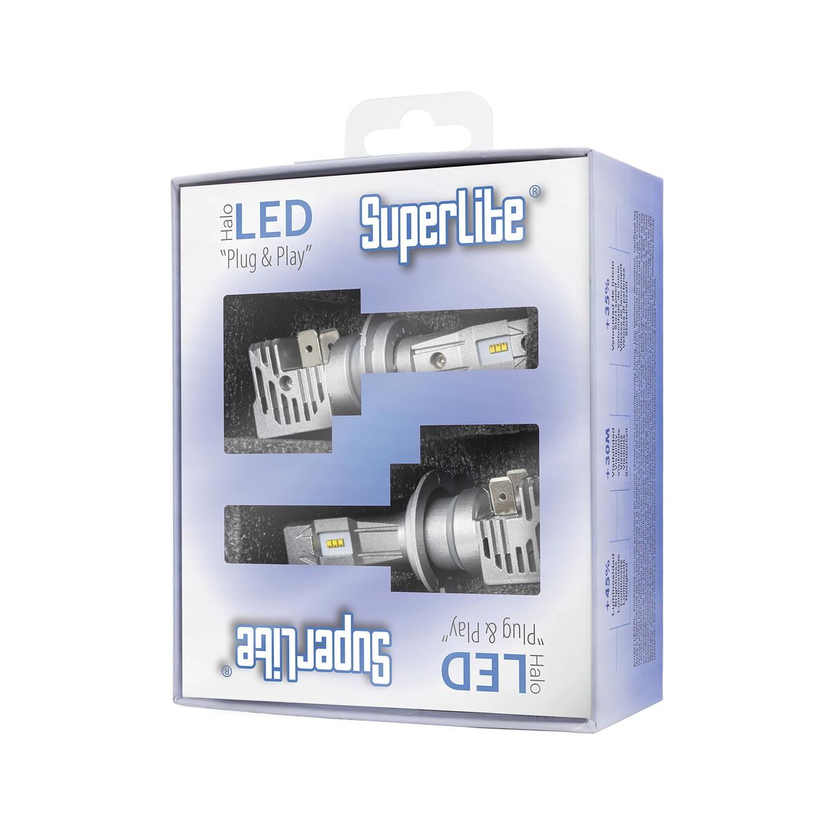 Kit di conversione Alogeno LED Superlite BOM12312 H7 28 W 6500 K LED (2 Unità)