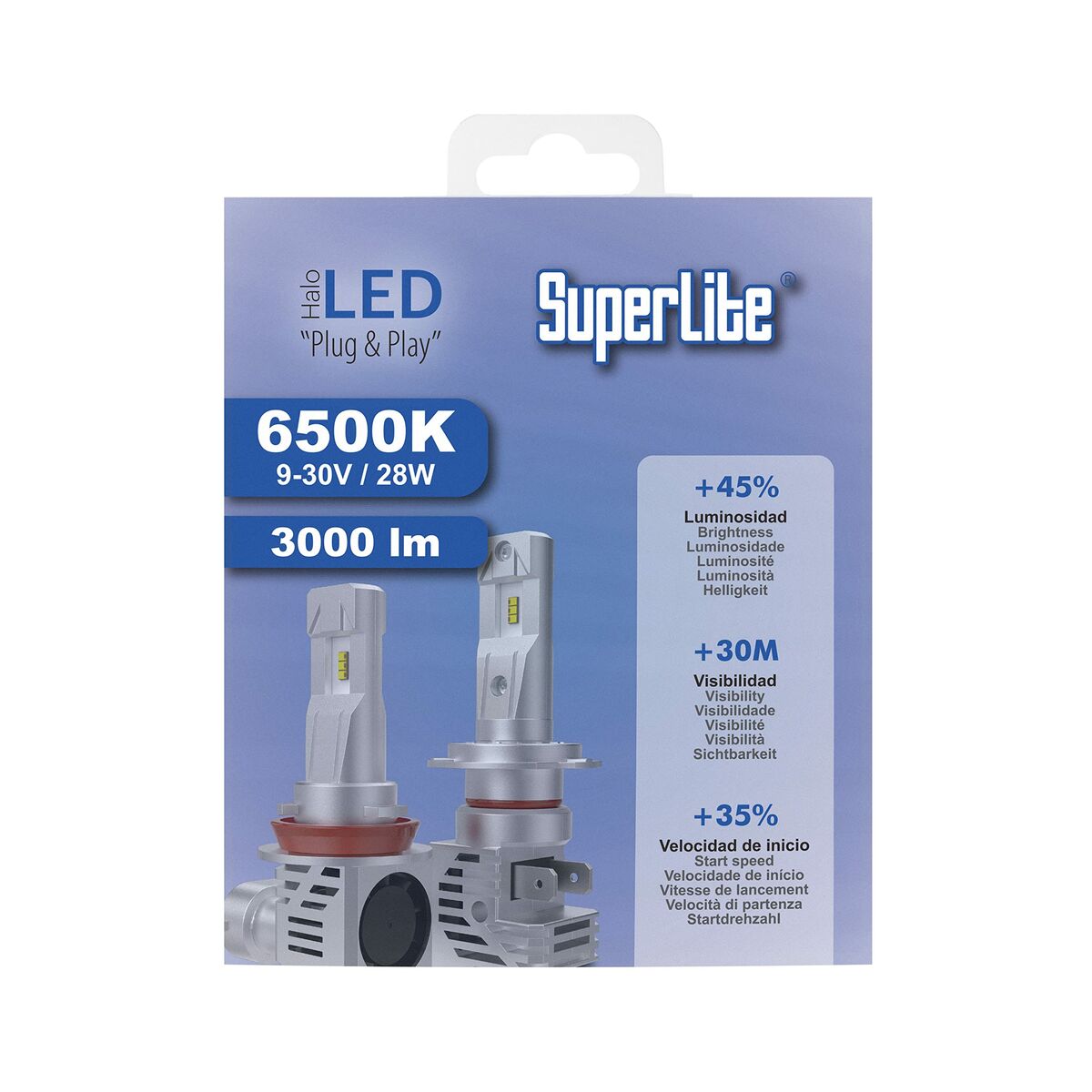 Kit di conversione Alogeno LED Superlite BOM12313 H15 28 W 6500 K LED