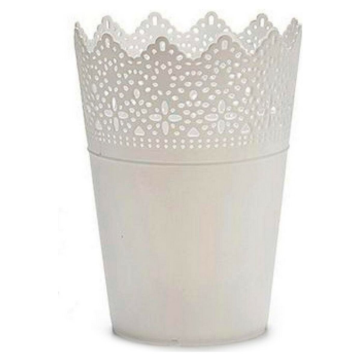 Vaso 8430852224194 Bianco Plastica 15 x 18 x 15 cm