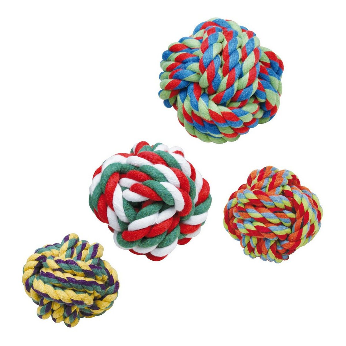 Giocattoli per cani Gloria Poliestere Cotone Multicolore (6-7 cm)