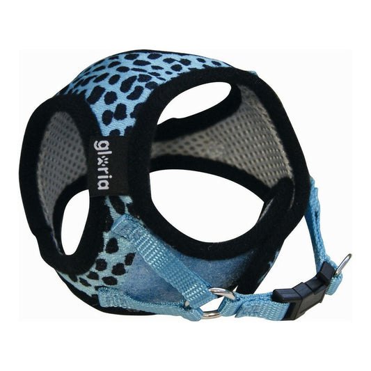 Imbracatura per Cani Gloria Leopardo 40-50 cm L Azzurro