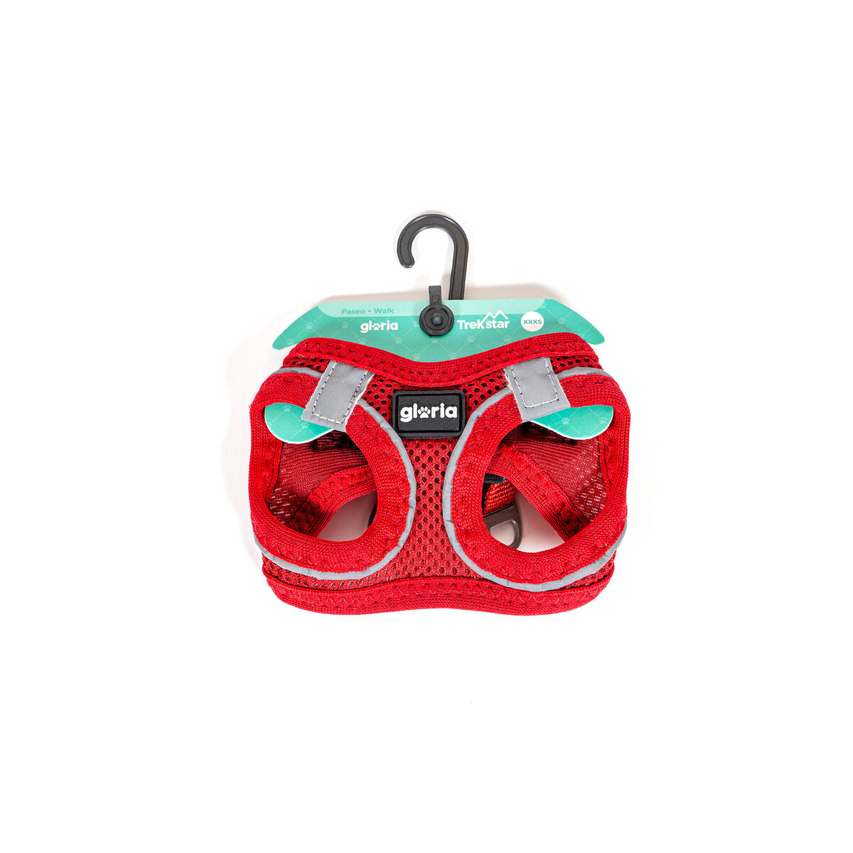 Imbracatura per Cani Gloria Trek Star 24-26 cm 28-28,6 cm Rosso XXS