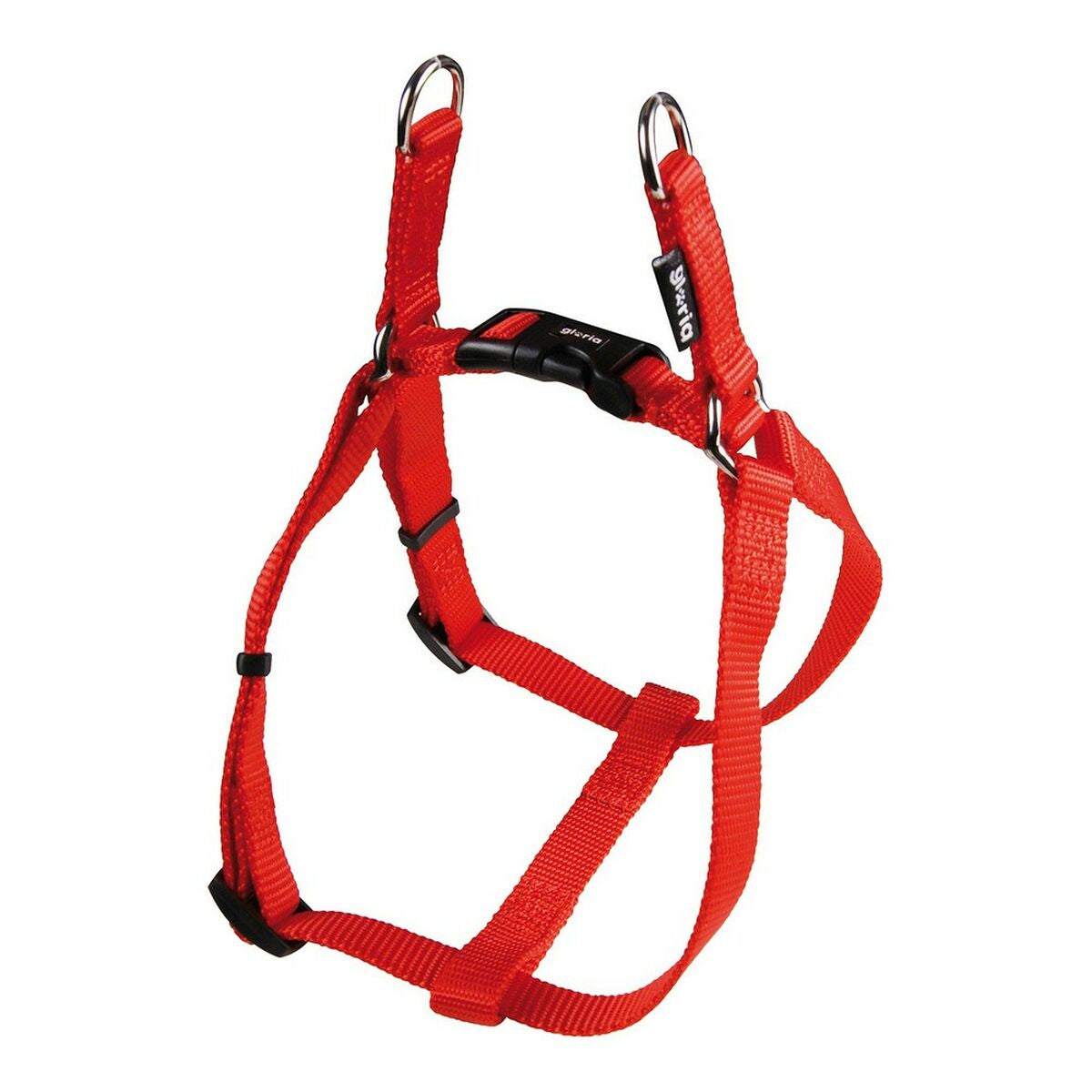 Imbracatura per Cani Gloria Liscio Regolabile 35-51 cm Rosso Taglia S