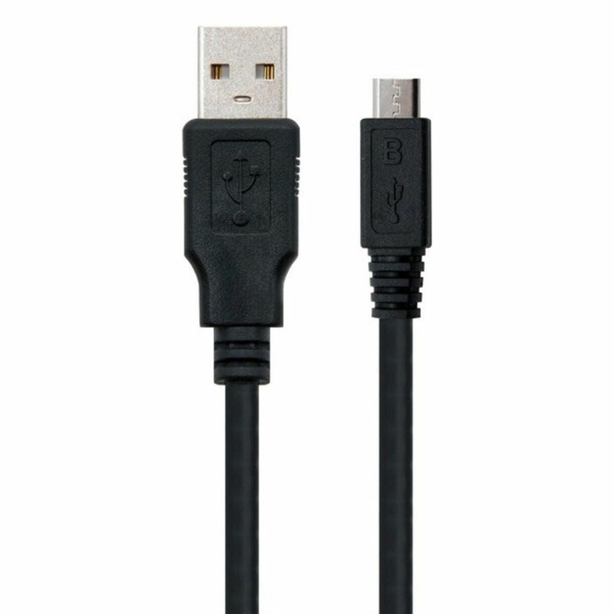 Cavo USB 2.0 A con Micro USB B NANOCABLE 10.01.0501 (1,8 m) Nero