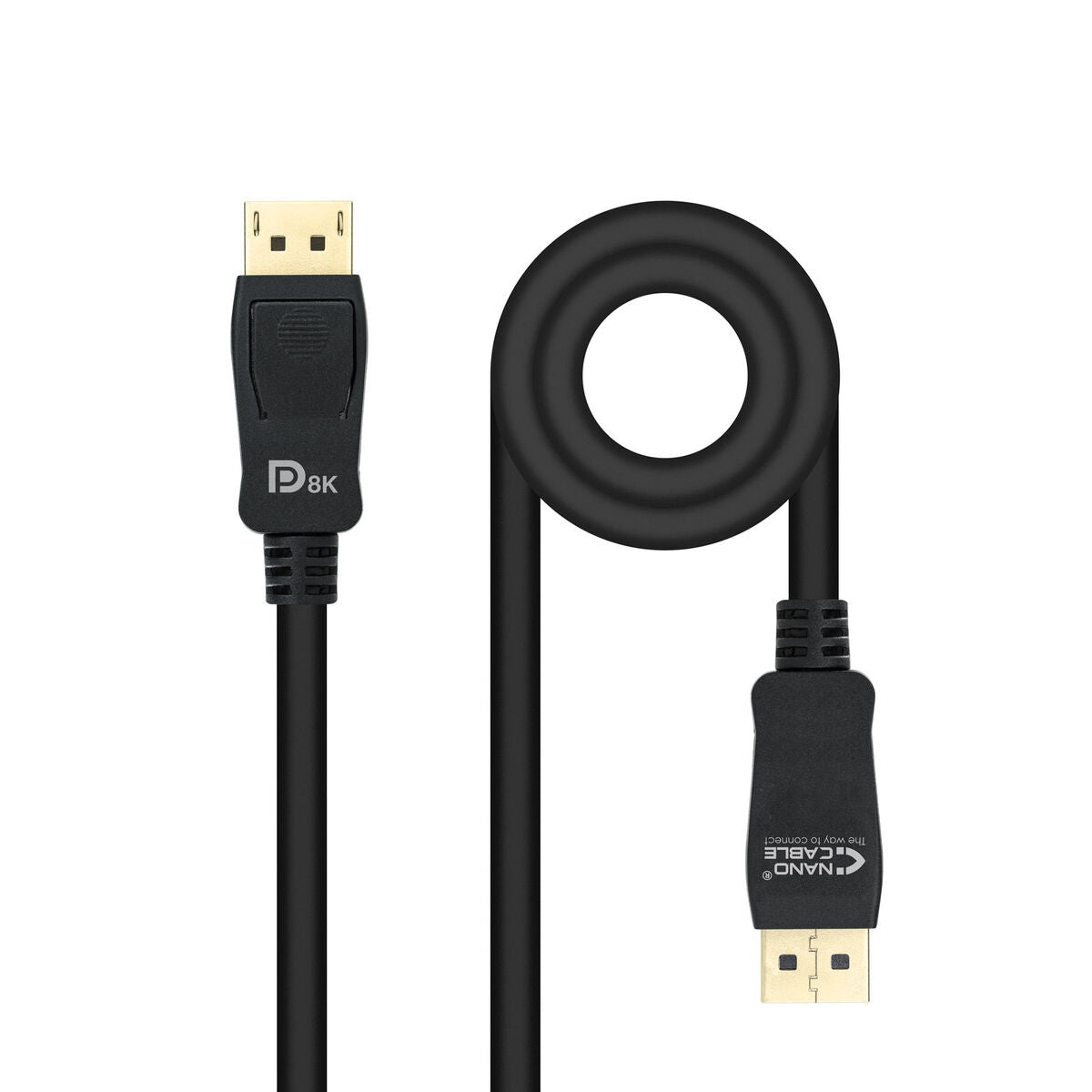 Cavo DisplayPort NANOCABLE HDR 8K Ultra HD Nero