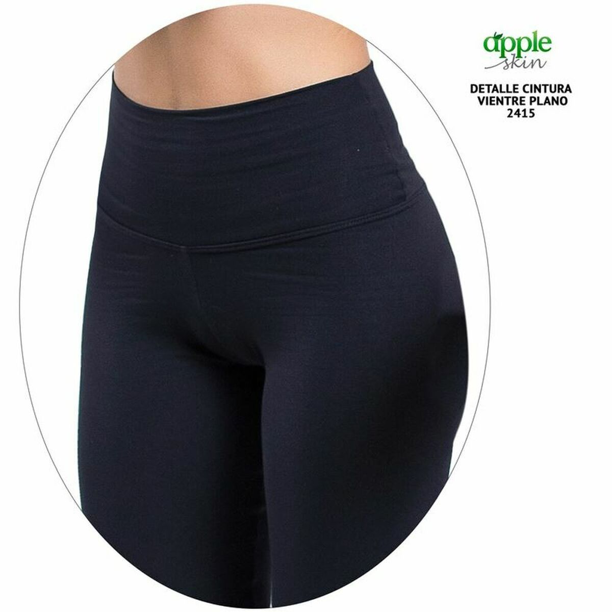 Leggings Sportivo da Donna  Apple Skin  Happy Dance 2415ATC Nero