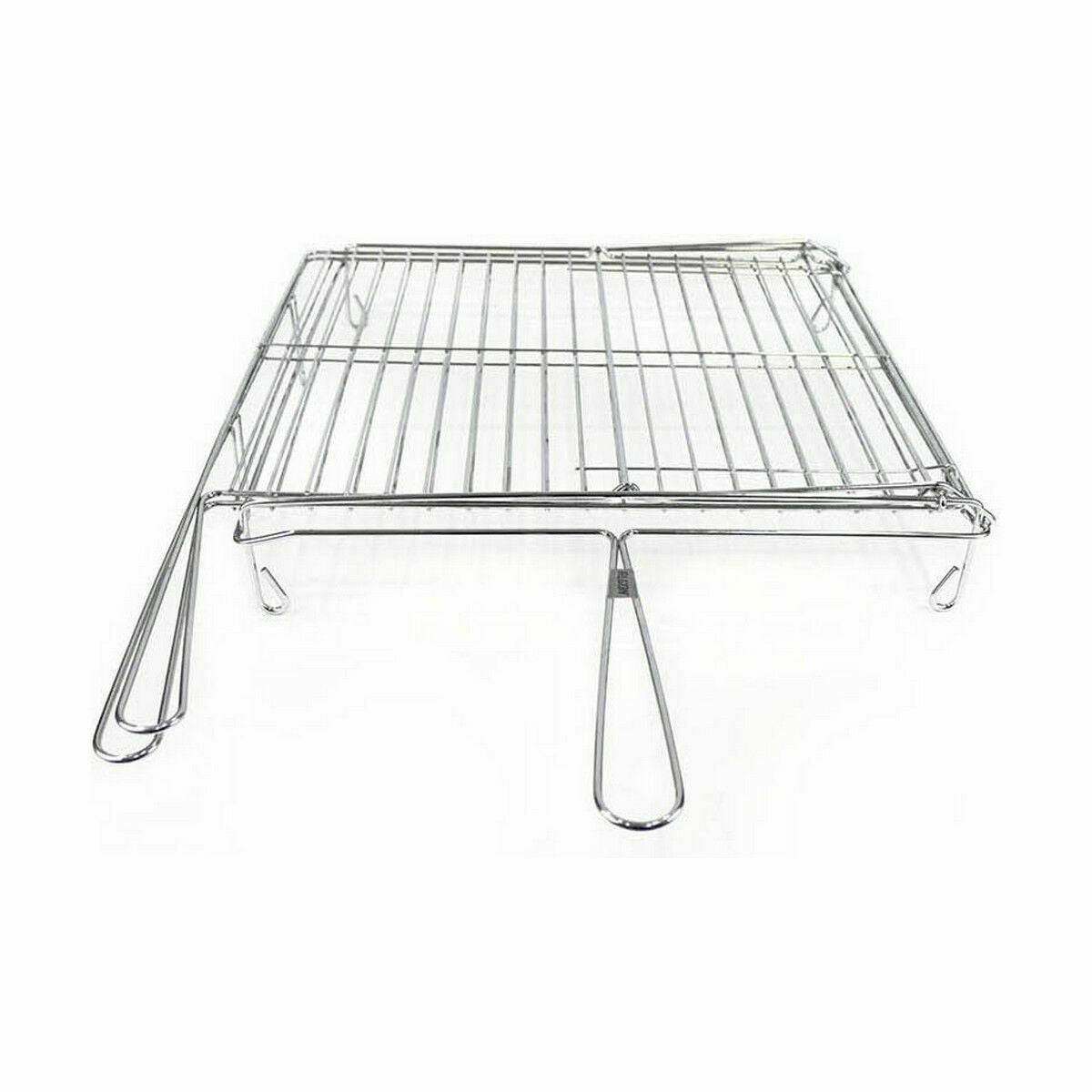 Grill Algon Cromato Girevole Argentato 45 x 50 x 9 cm (4 Unità)