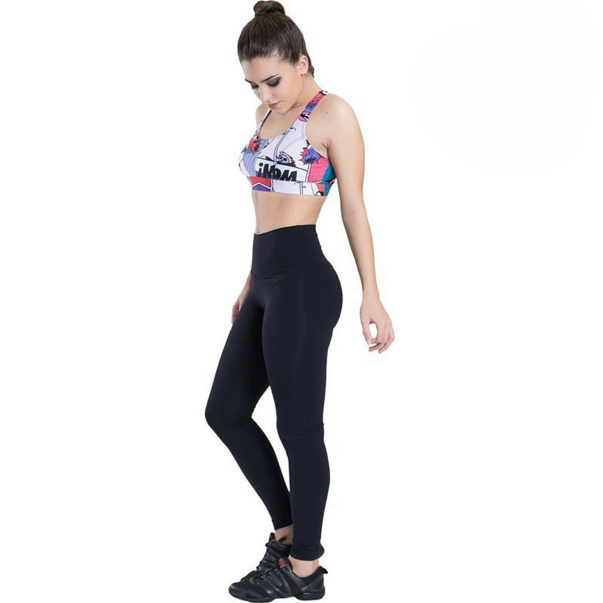 Leggings Sportivo da Donna Happy Dance Nero