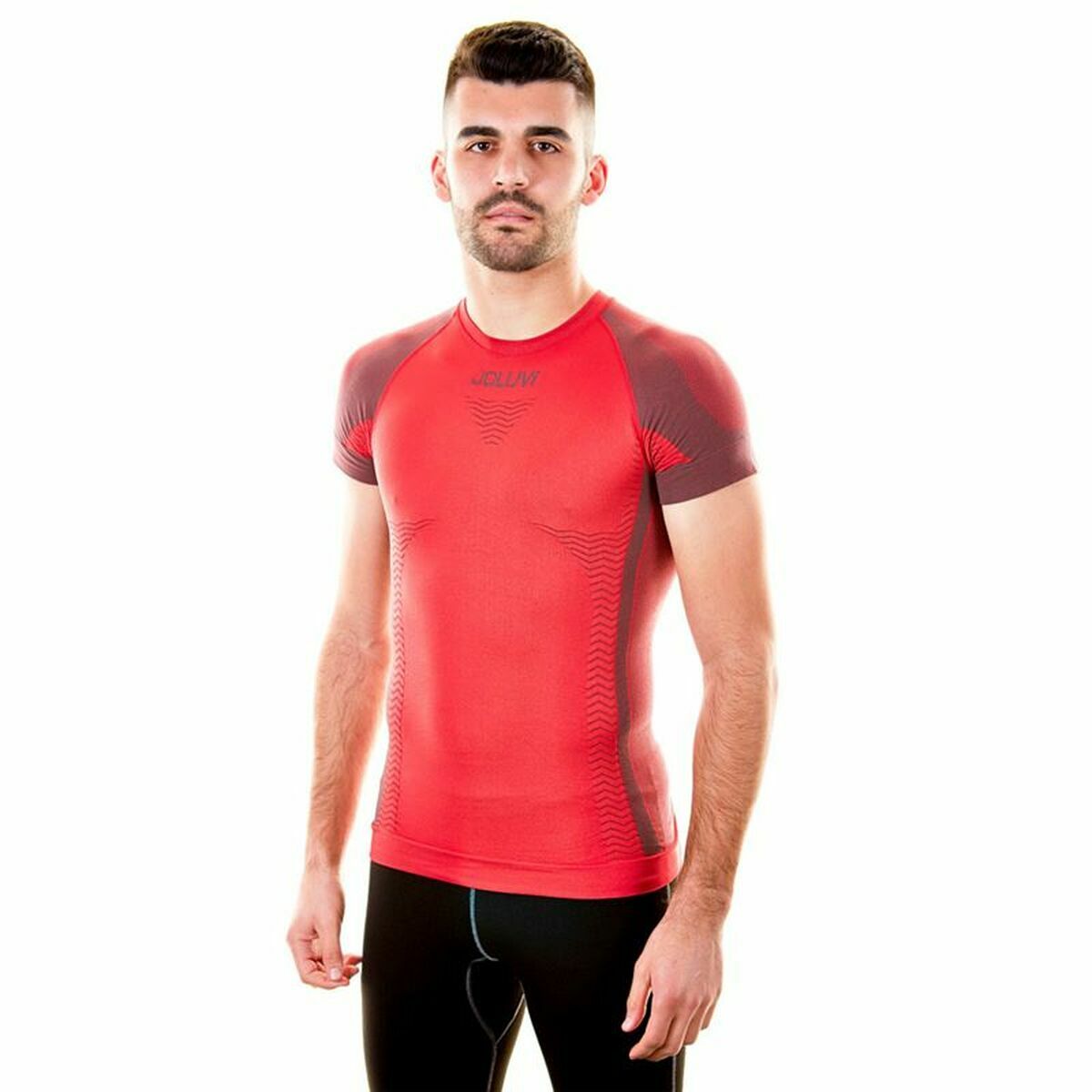 Maglia a Maniche Corte Uomo Joluvi Pro Rosso