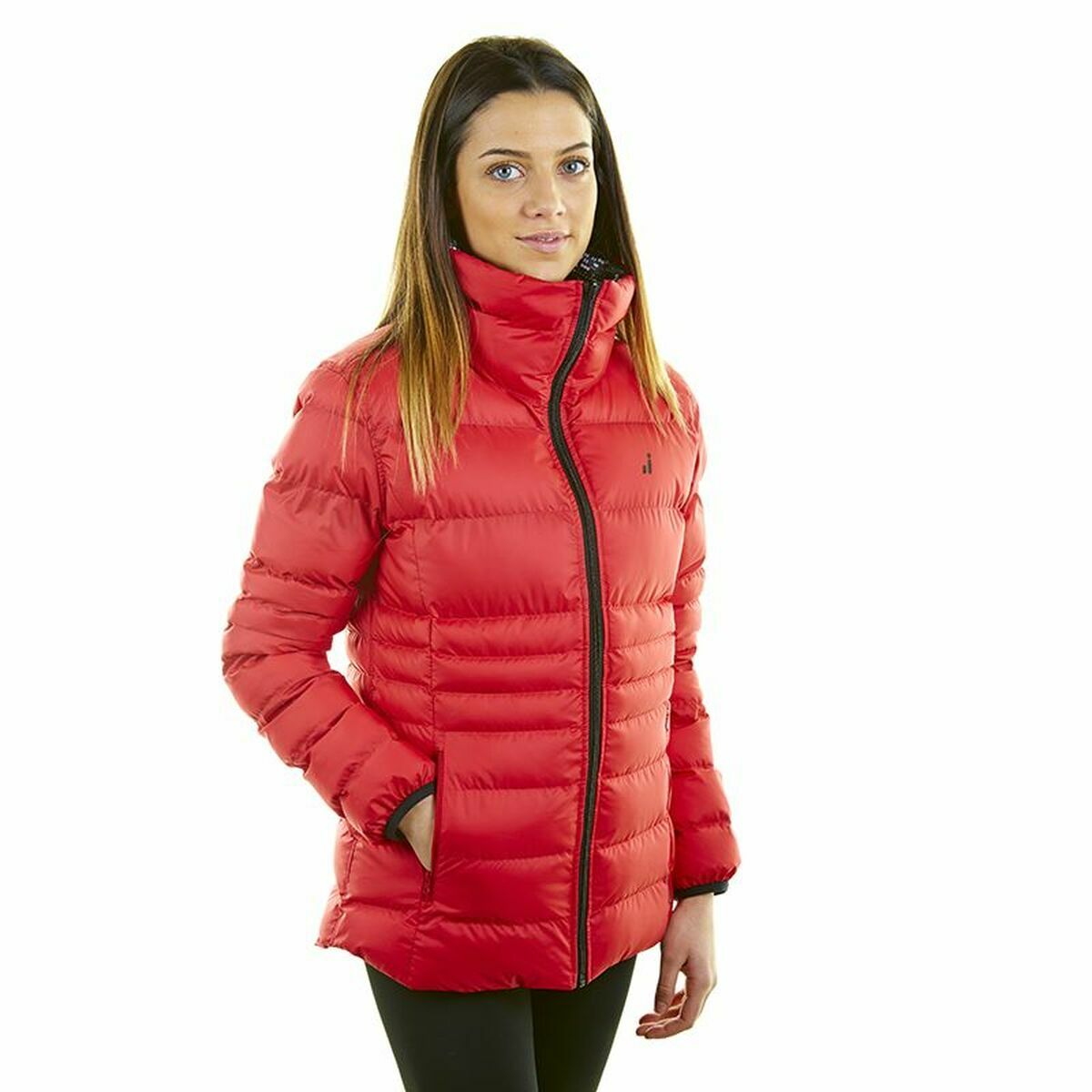 Anorak Joluvi Vegga Donna Rosso Reversibile Nero