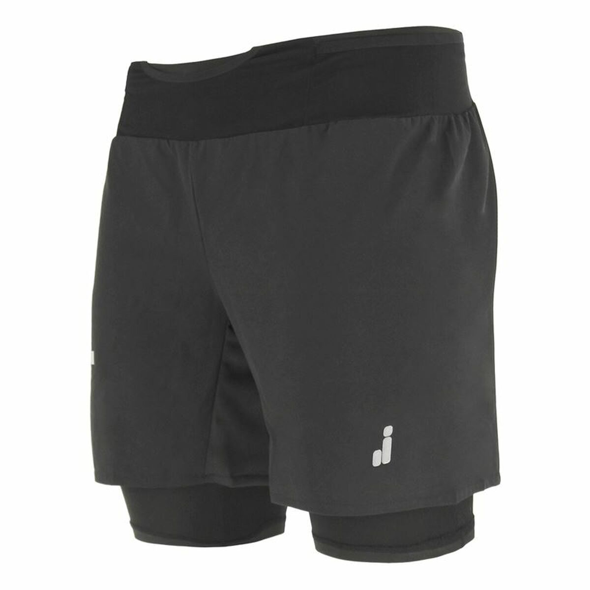 Pantaloni Corti Sportivi da Uomo Joluvi Best Trail Nero