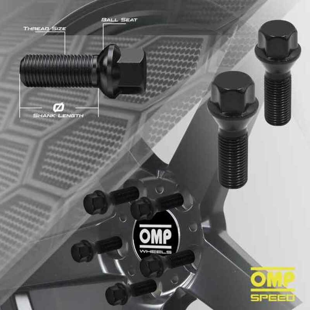 Kit di viti OMP OMPS09591401 M14 x 1,50 4 uds