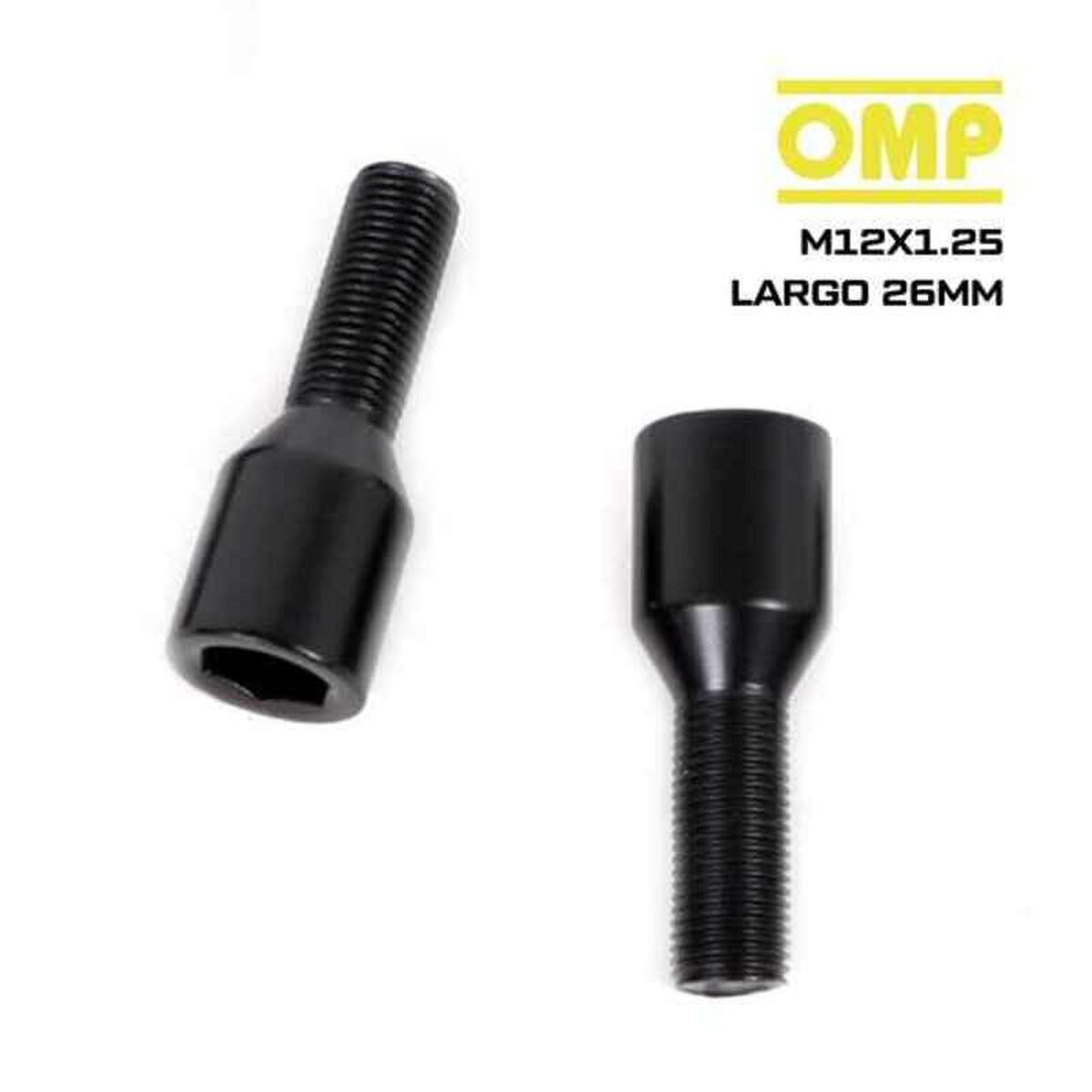 Kit di viti OMP OMPS09621201 M12 x 1,25 Nero