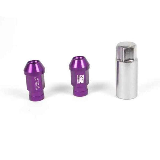 Set Dadi OMP 7075 Violetta 40 mm 20 uds M12 x 1,25