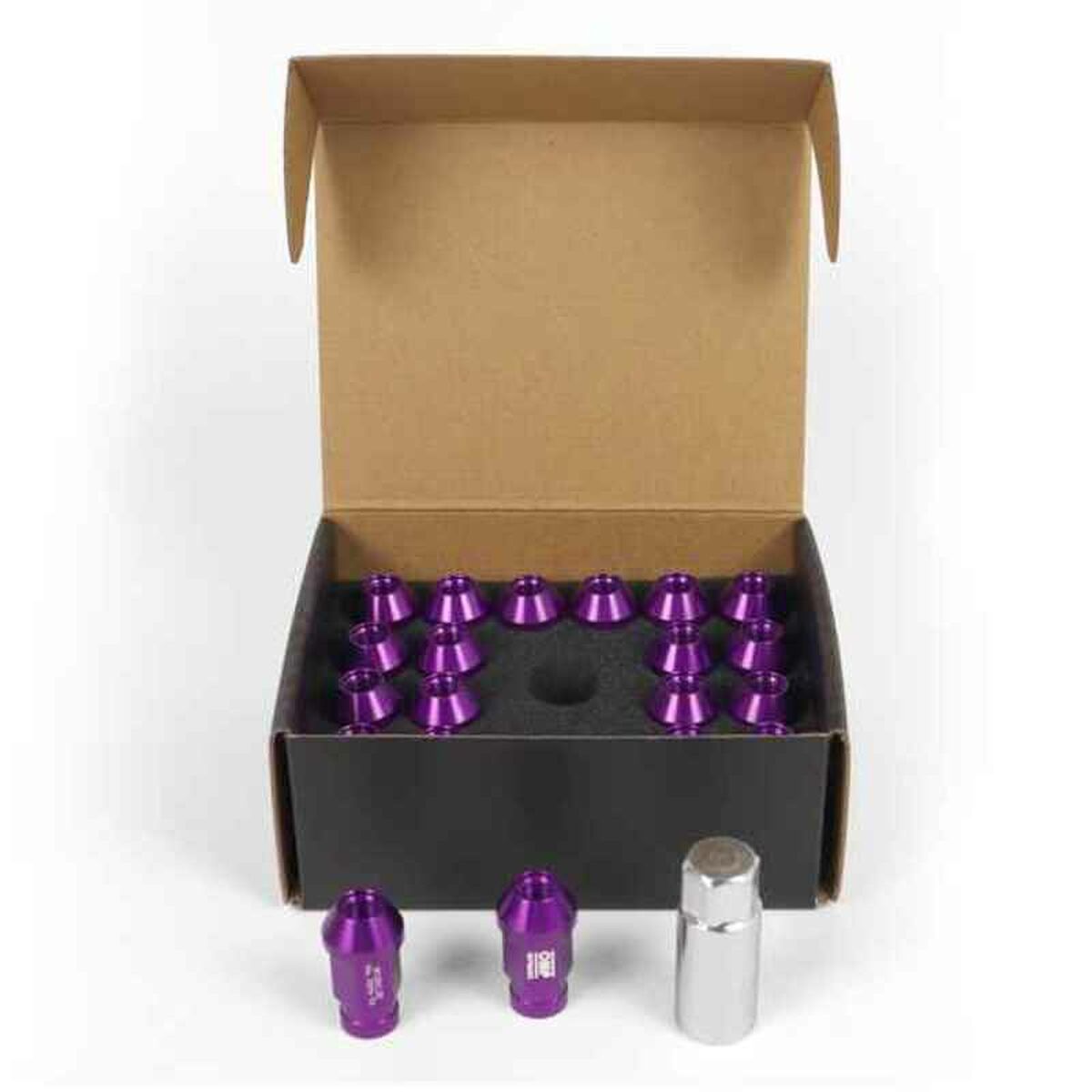 Set Dadi OMP 7075 Violetta 40 mm 20 uds M12 x 1,50