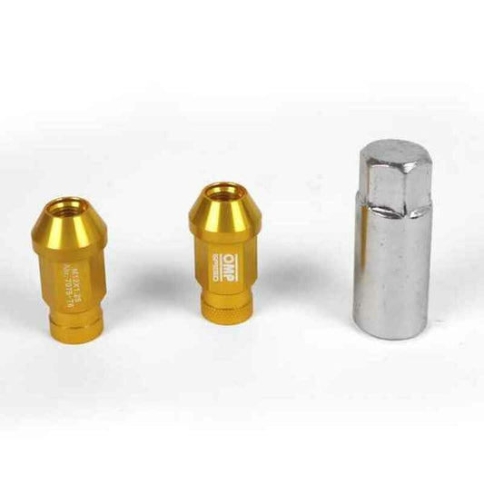 Set Dadi OMP 7075 40 mm M14 x 1,50 20 uds Oro