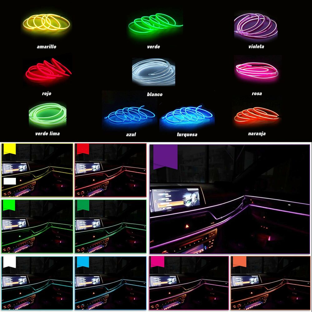 Striscia di Neon OCC Motorsport 3 m Fibra ottica