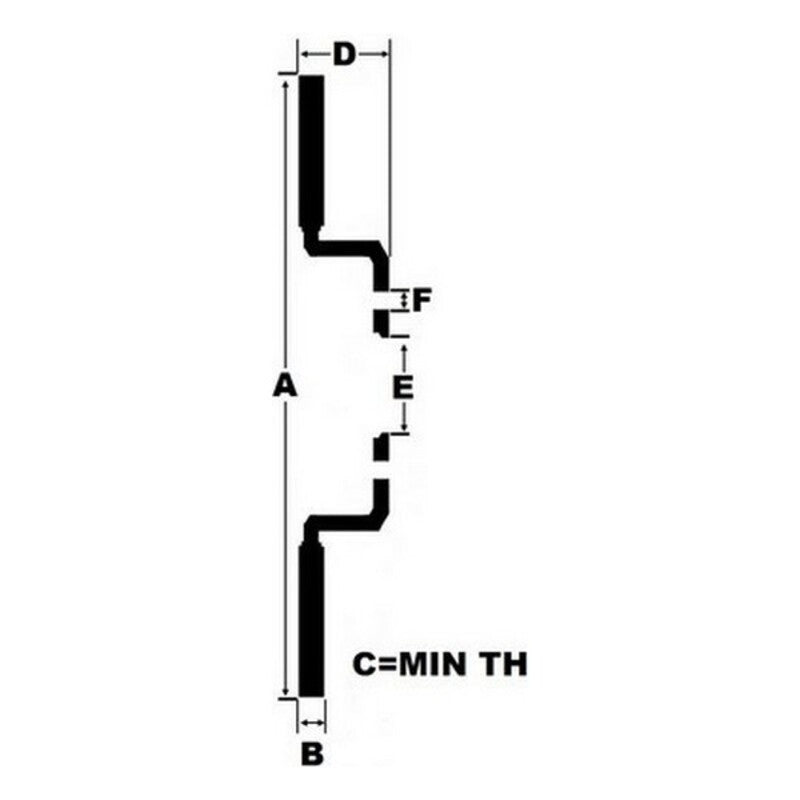 Dischi Freno Black Diamond 6KBD709G6 Solido Posteriore 6 Dungi