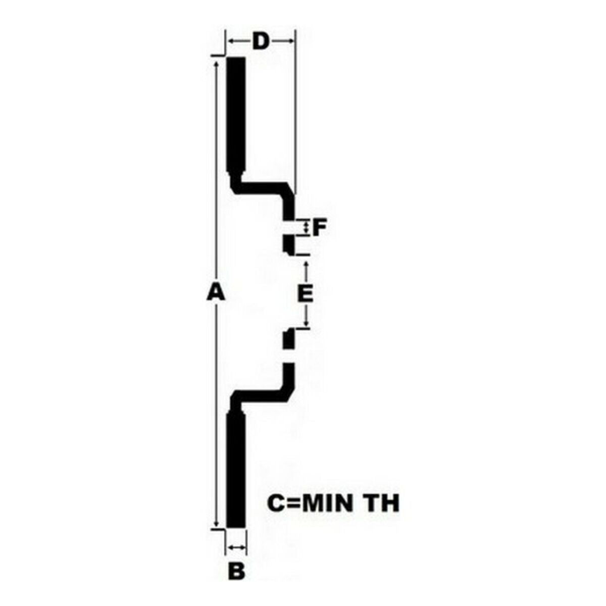 Dischi Freno Black Diamond KBD076G12 Ventilato Frontale 12 Dungi