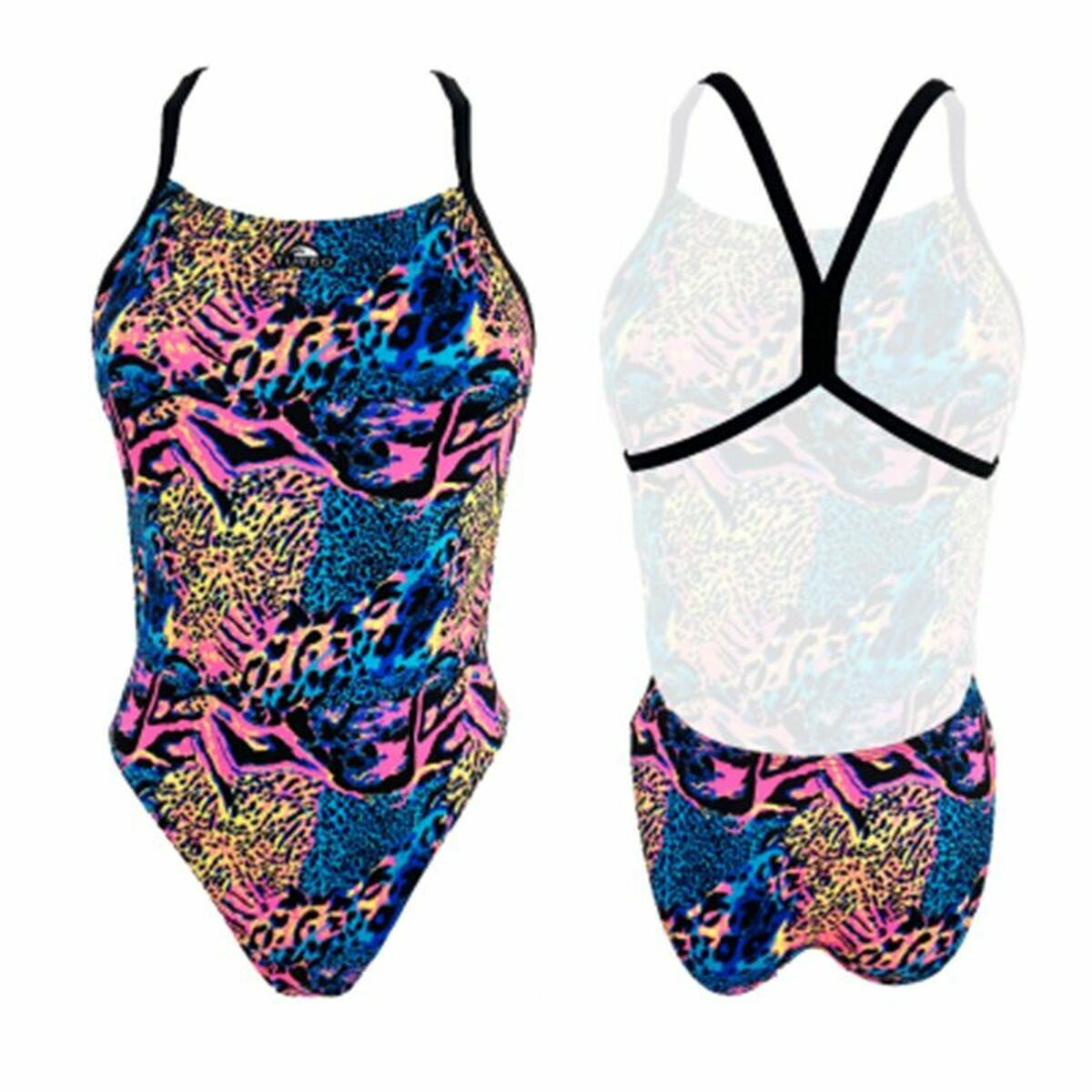 Costume da Bagno Donna Turbo Turbo Energy Animal-Fluor  Azzurro