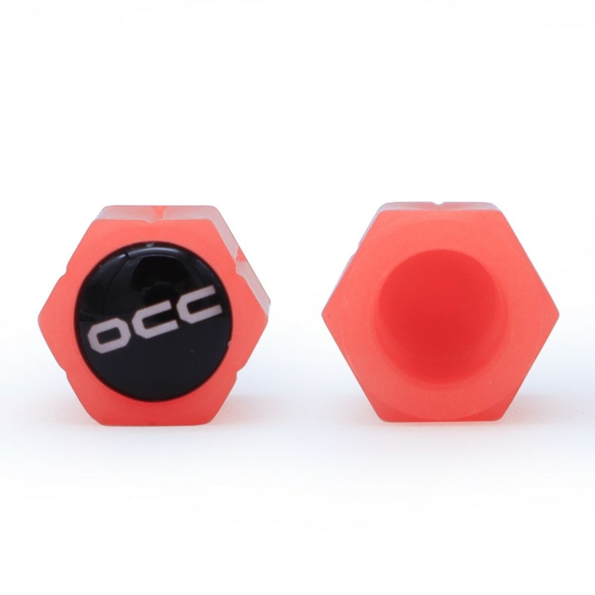 Set di tappi OCC Motorsport OCCLEV001 4 Unità Fluorescente Rosso