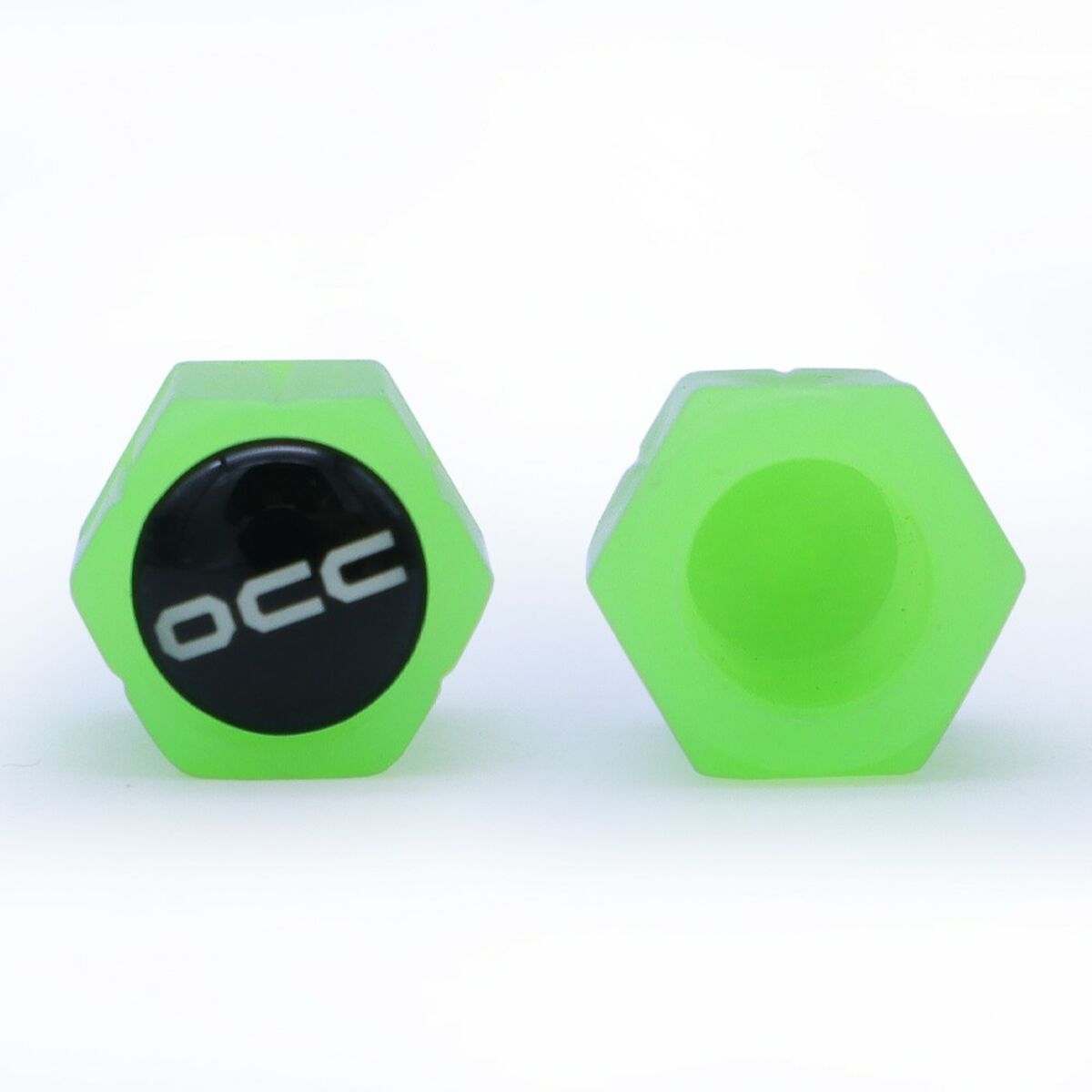 Set di tappi OCC Motorsport OCCLEV002 4 Unità Fluorescente Verde