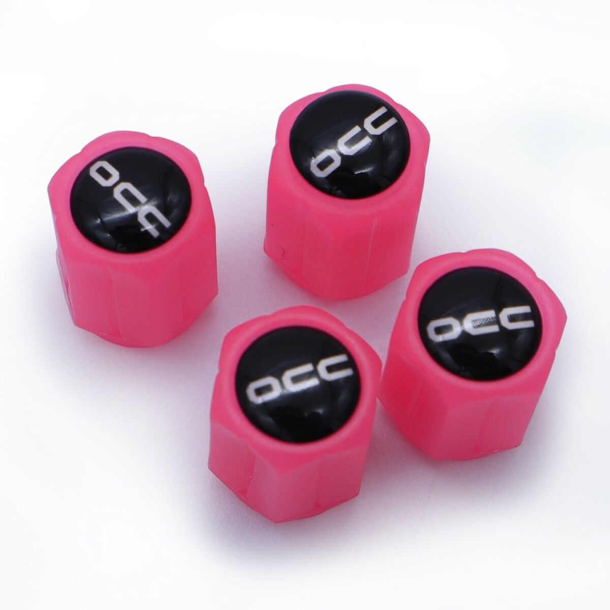 Set di tappi OCC Motorsport OCCLEV003 4 Unità Fluorescente Rosa