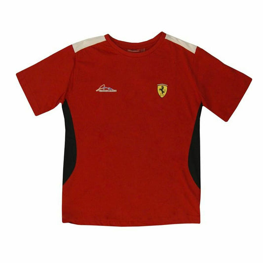 Maglia a Maniche Corte per Bambini Precisport  Ferrari  Rosso (14 Anni)