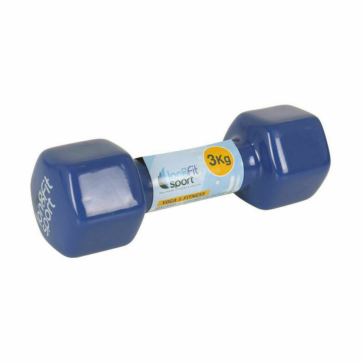 Manubri LongFit Sport Longfit sport 3 Kg Azzurro 3 Unità