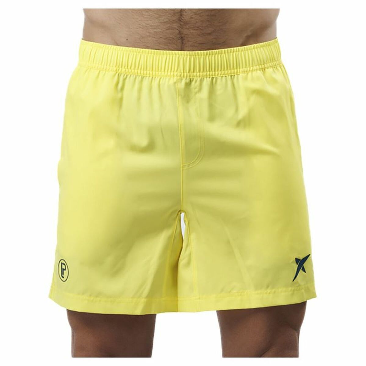 Pantaloni Corti Sportivi da Uomo Drop Shot Bentor Giallo