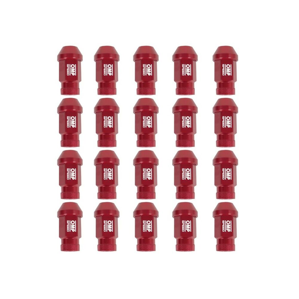 Set Dadi OMP 7075 Rosso 20 uds M14 x 1,25