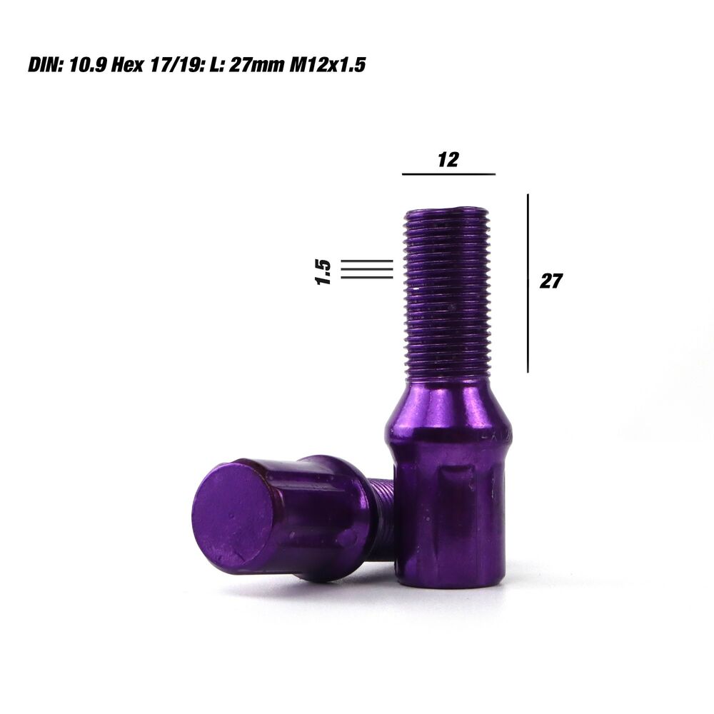 Set Dadi OMP 27 mm Violetta 20 uds M12 x 1,50