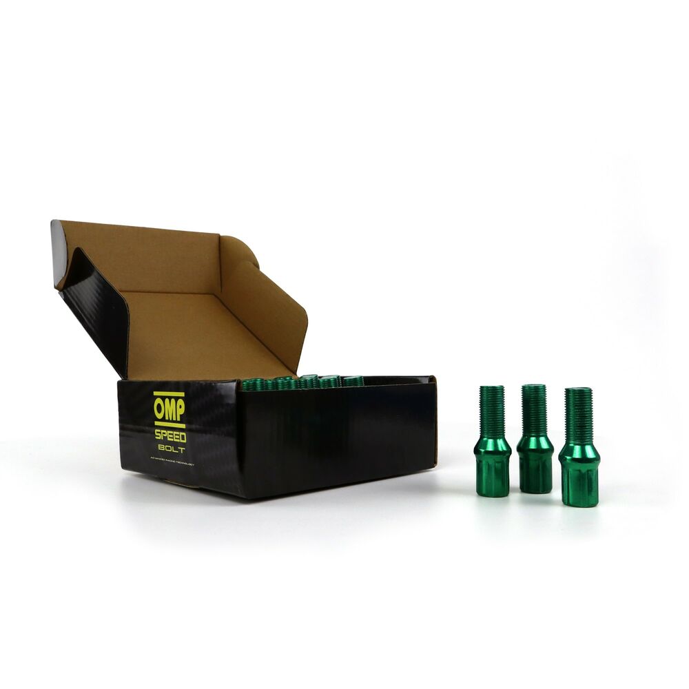 Set Dadi OMP 27 mm Verde 20 uds M12 x 1,50