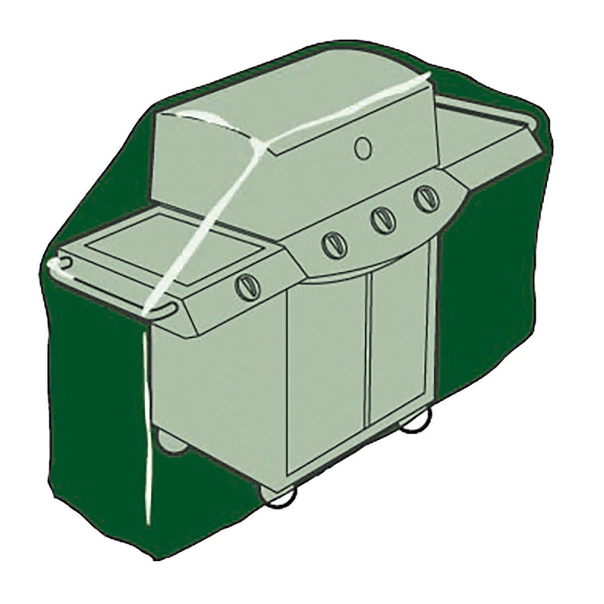 Coperchio di protezione per barbecue Altadex Verde Polietilene 103 x 58 x 58 cm