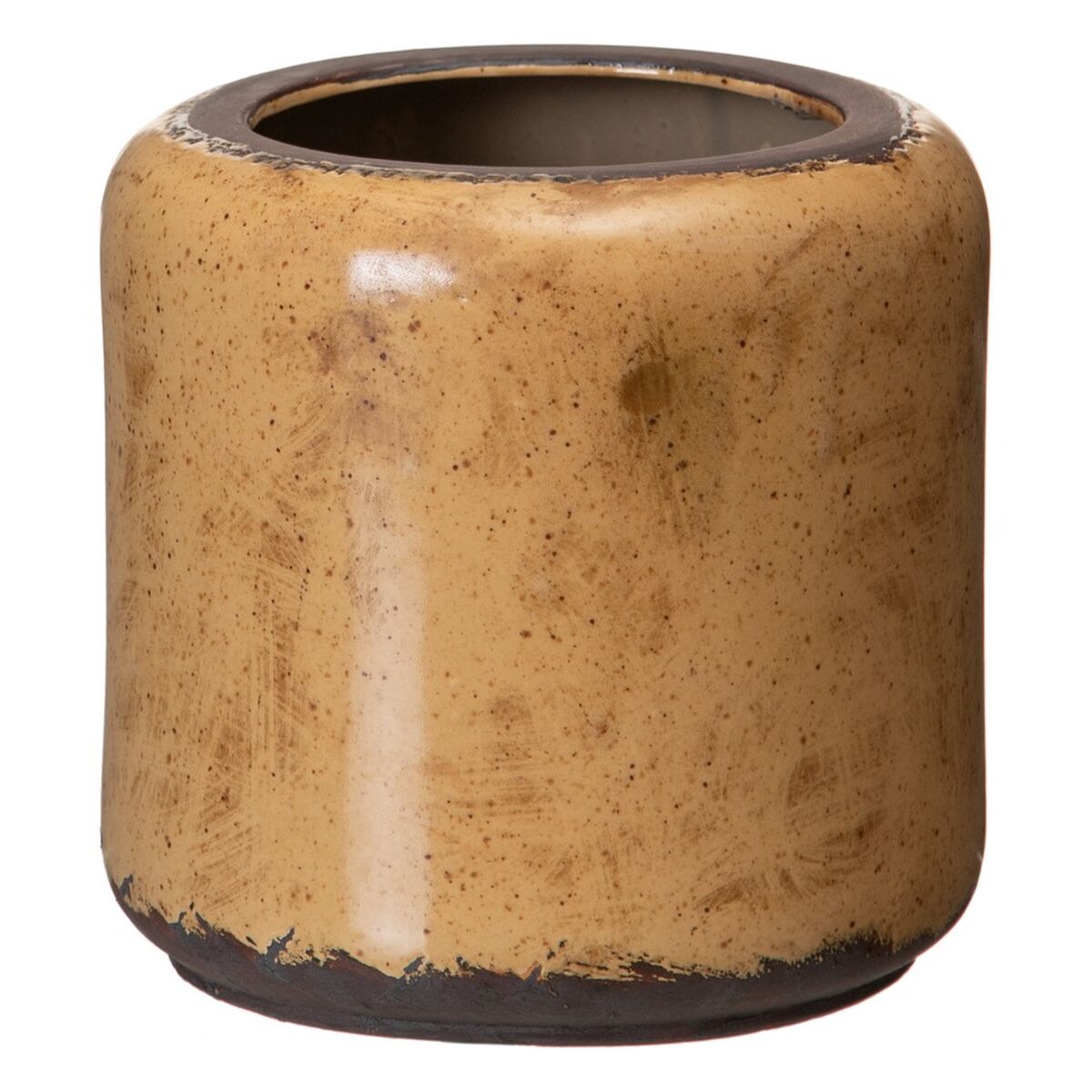 Vaso 18 x 18 x 17,5 cm Ceramica Marrone