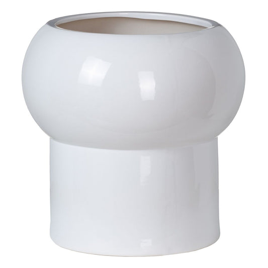 Vaso Ceramica 30 x 30 x 30 cm Bianco