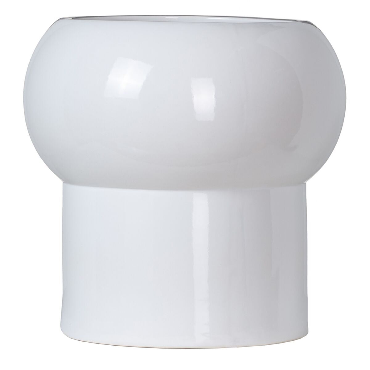 Vaso Ceramica 30 x 30 x 30 cm Bianco