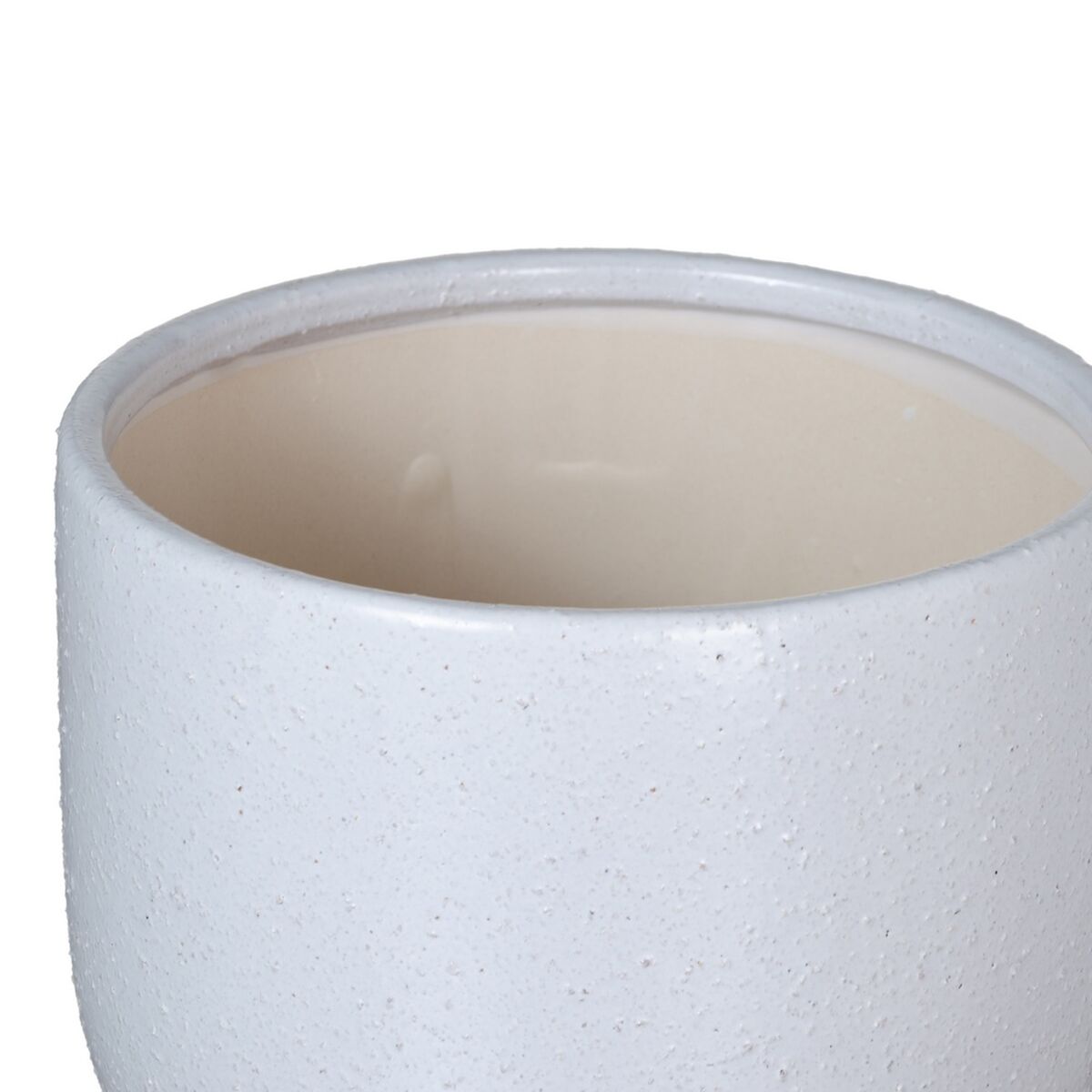 Vaso 19,5 x 19,5 x 24 cm Ceramica Bianco