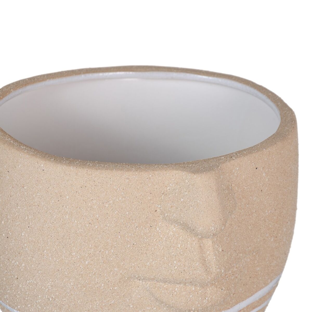 Vaso 21 x 19,5 x 15 cm Ceramica Naturale