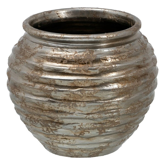 Vaso 39 x 39 x 37 cm Ceramica Argento