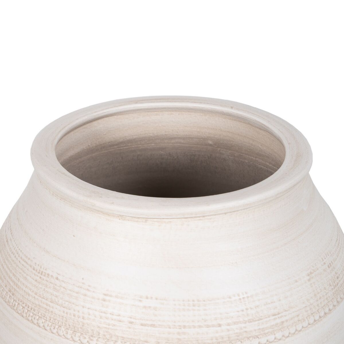 Vaso Crema Ceramica 25 x 25 x 30 cm