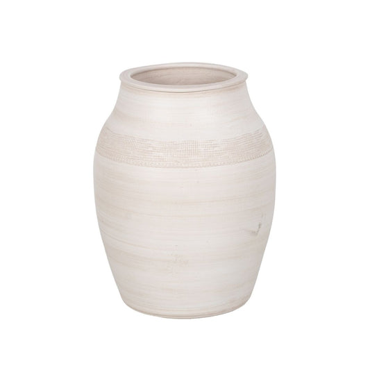 Vaso Crema Ceramica 30 x 30 x 35 cm