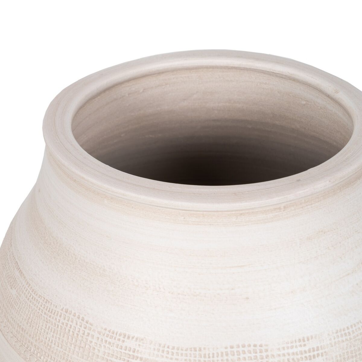 Vaso Crema Ceramica 30 x 30 x 35 cm