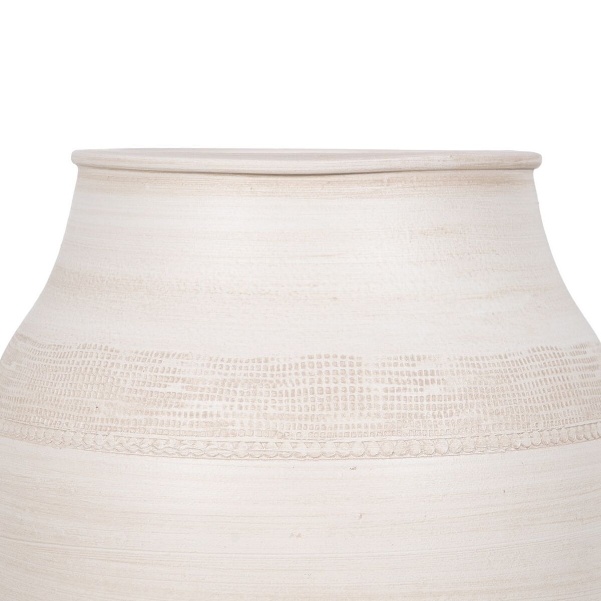 Vaso Crema Ceramica 30 x 30 x 35 cm